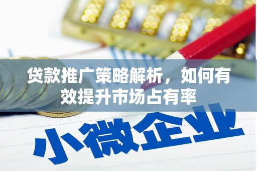 南康贷款推广策略解析，如何有效提升市场占有率