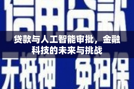 南屯贷款与人工智能审批，金融科技的未来与挑战