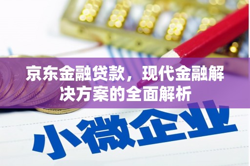 仙桃京东金融贷款，现代金融解决方案的全面解析