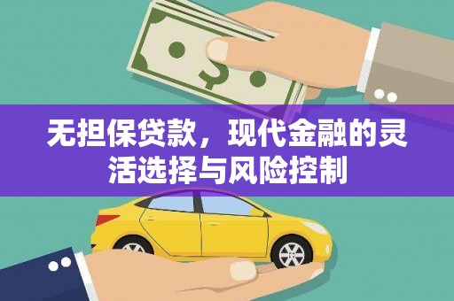西双版纳无担保贷款，现代金融的灵活选择与风险控制