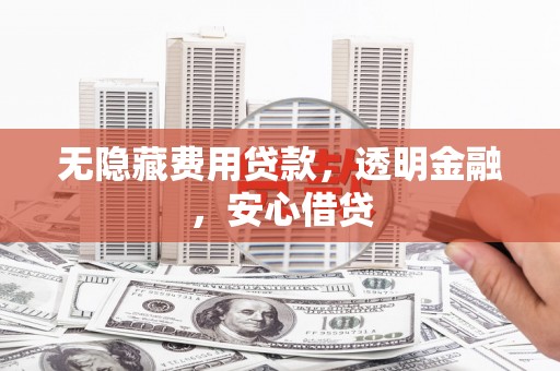琼中无隐藏费用贷款，透明金融，安心借贷