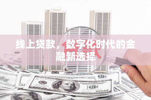 洋县线上贷款，数字化时代的金融新选择