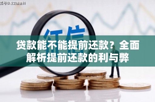 国姓贷款能不能提前还款？全面解析提前还款的利与弊