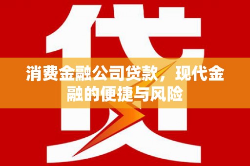 吉木萨尔消费金融公司贷款，现代金融的便捷与风险