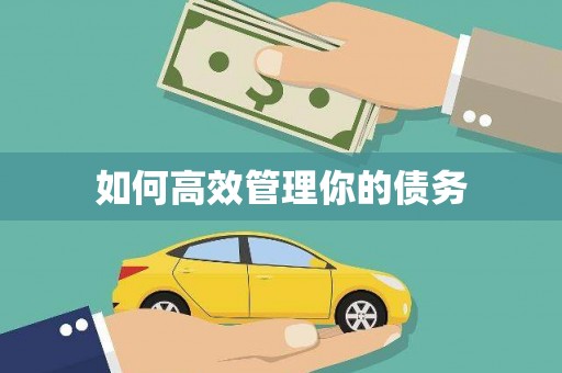 沁县如何高效管理你的债务