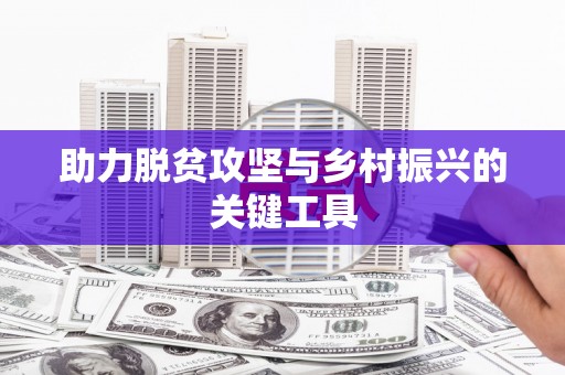 成县助力脱贫攻坚与乡村振兴的关键工具